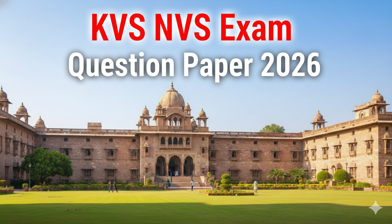 KVS NVS Exam Question Paper 2026: कैसा था केवीएस और …