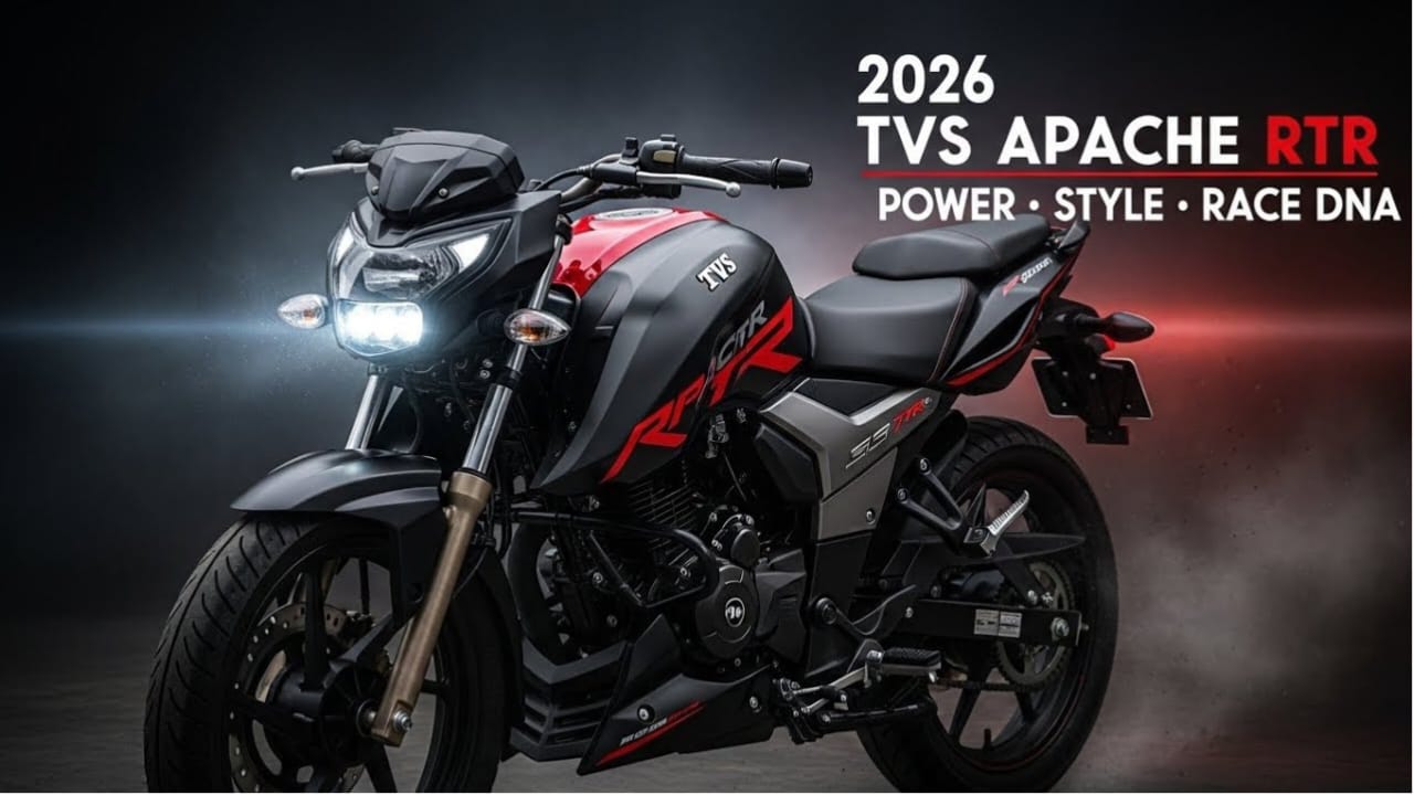 TVS Apache 160cc RTR : New Model TVS नेट लॉन्च किया मंत्र 98000 में नया Apache नया डिजाइन जिसे सब बन गया है दीवाना