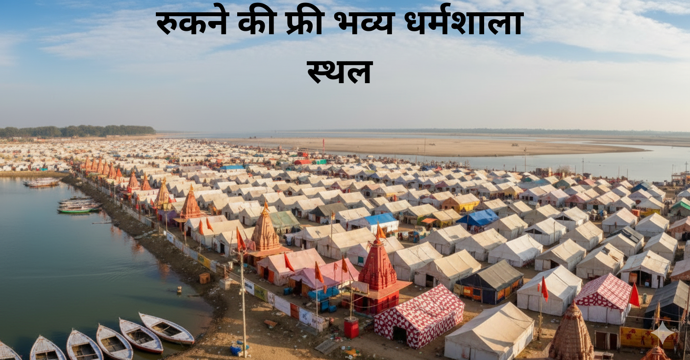 Magh Mela 2026 Prayagraj Free Dharamsala : रुकने की फ्री भव्य धर्मशाला स्थल पूरे परिवार के साथ आइये।