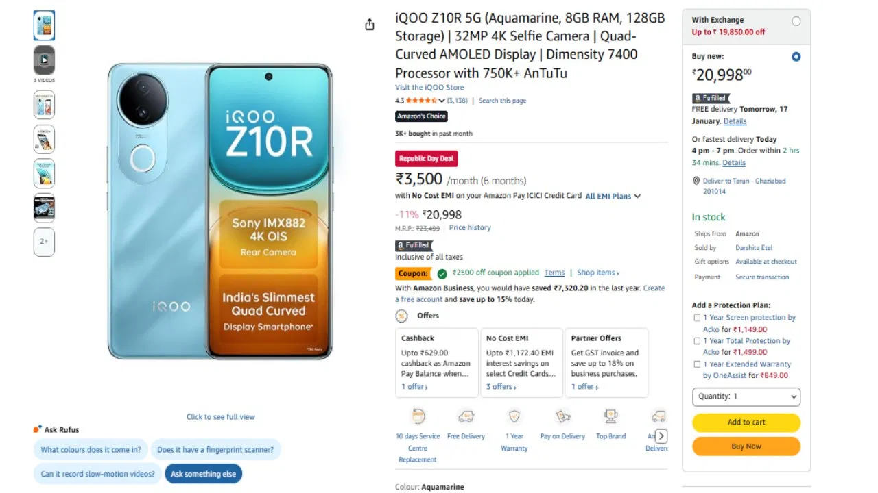 Amazon Sale offer 2026- 15,000 से 20,000 के बजट में मिल रहे ये 5 धांसू स्मार्टफोन्स